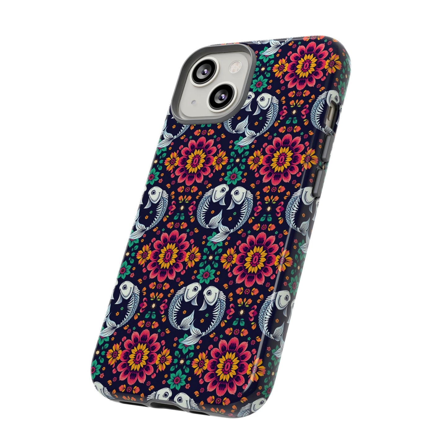 Tough Cases, Pisces, Zodiac v4, Flower Pattern