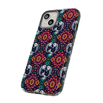 Tough Cases, Pisces, Zodiac v4, Flower Pattern
