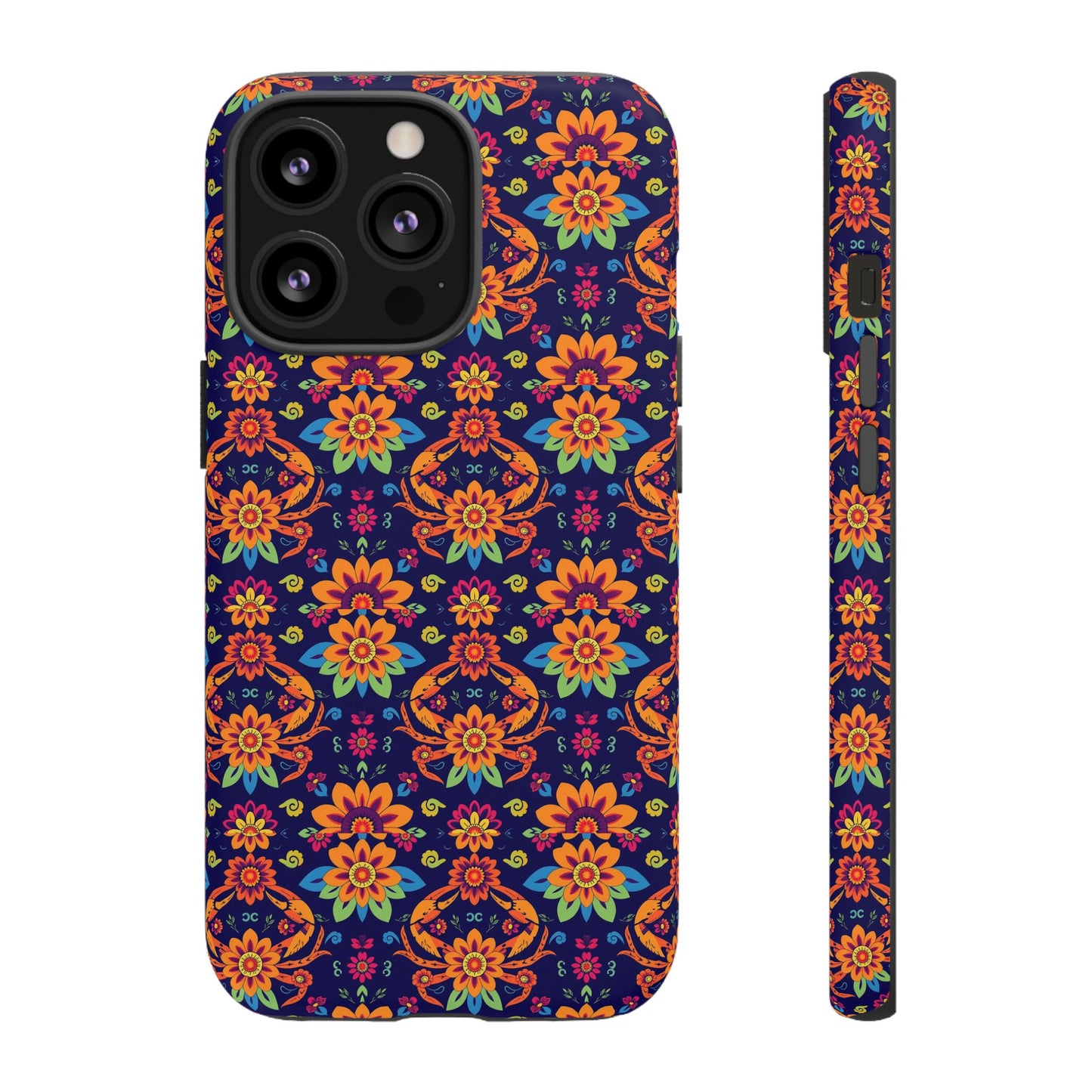 Tough Cases, Cancer, Zodiac, Flower Pattern