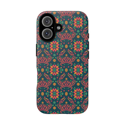 Tough Cases, Cancer, Zodiac v4, Flower Pattern