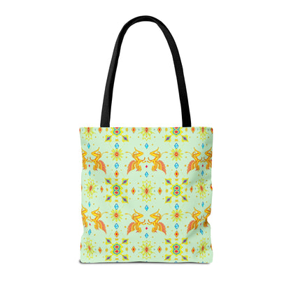 Tote Bag (AOP), Gemini, Zodiac v1, Jewel Pattern