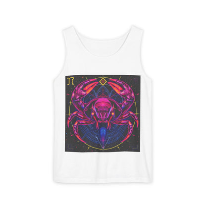 Unisex Garment-Dyed, Tank Top, Cancer, Pop Art, 100% US cotton