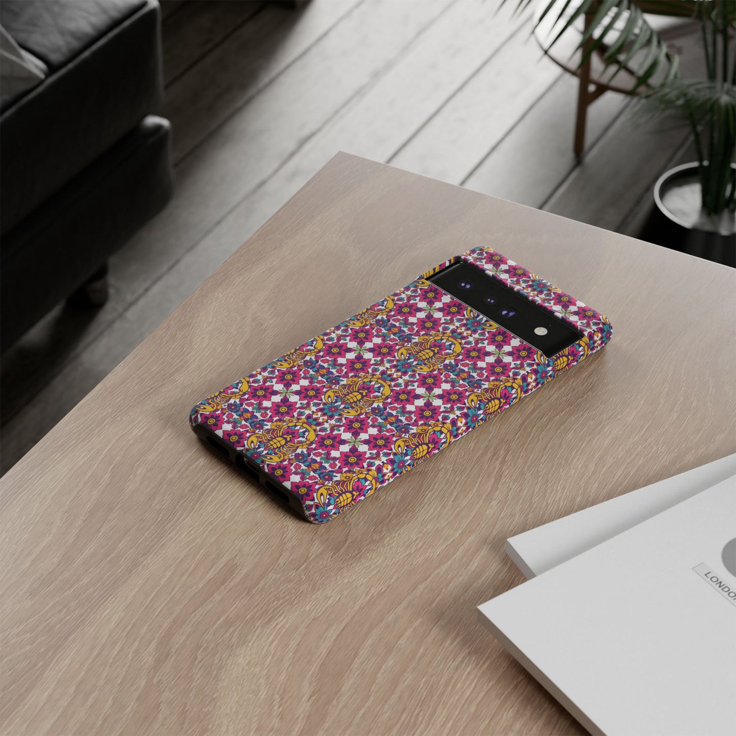Tough Cases, Scorpio, Zodiac v2, Flower Pattern