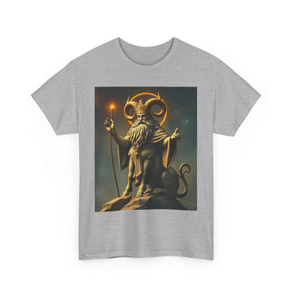 Unisex Heavy Cotton T-Shirt, Taurus God v1, Zodiac Design