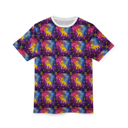 Unisex Cut & Sew T-Shirt, AOP, Leo, Zodiac v1, Pattern