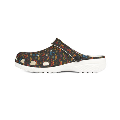EVA Foam Rubber Shoes, (AOP), Aries, Zodiac v1, Pattern