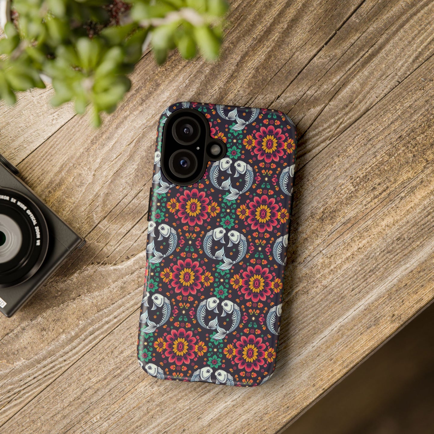 Tough Cases, Pisces, Zodiac v4, Flower Pattern