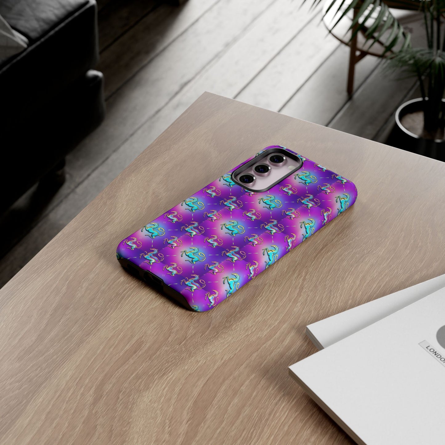 Tough Cases, Aquarius, Zodiac, Metal Pattern