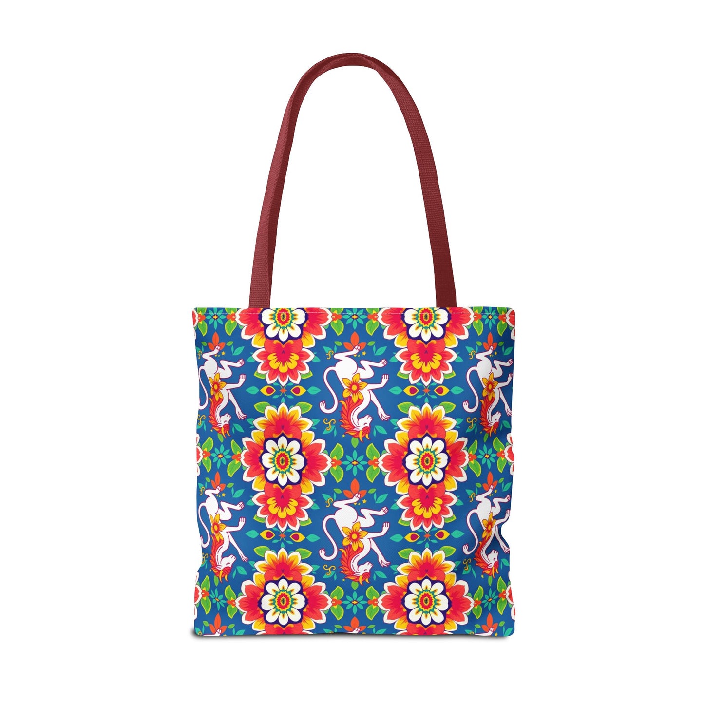 Tote Bag, (AOP), Virgo, Zodiac v2, Flower Pattern