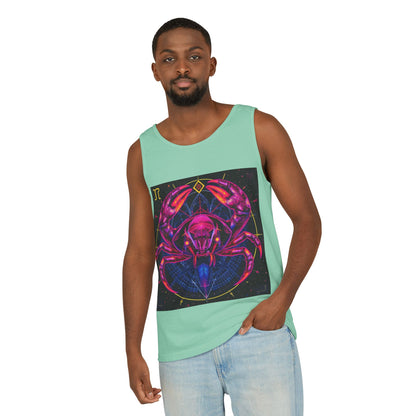 Unisex Garment-Dyed, Tank Top, Cancer, Pop Art, 100% US cotton