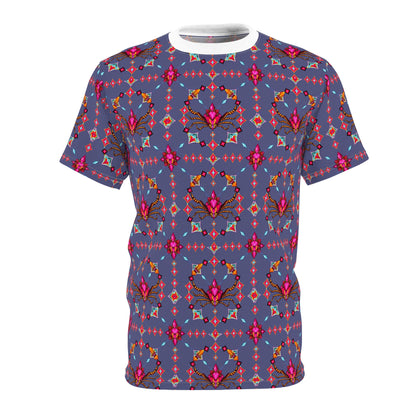 Unisex Cut & Sew T-Shirt, (AOP), Scorpio, Zodiac v2, Jewels Pattern