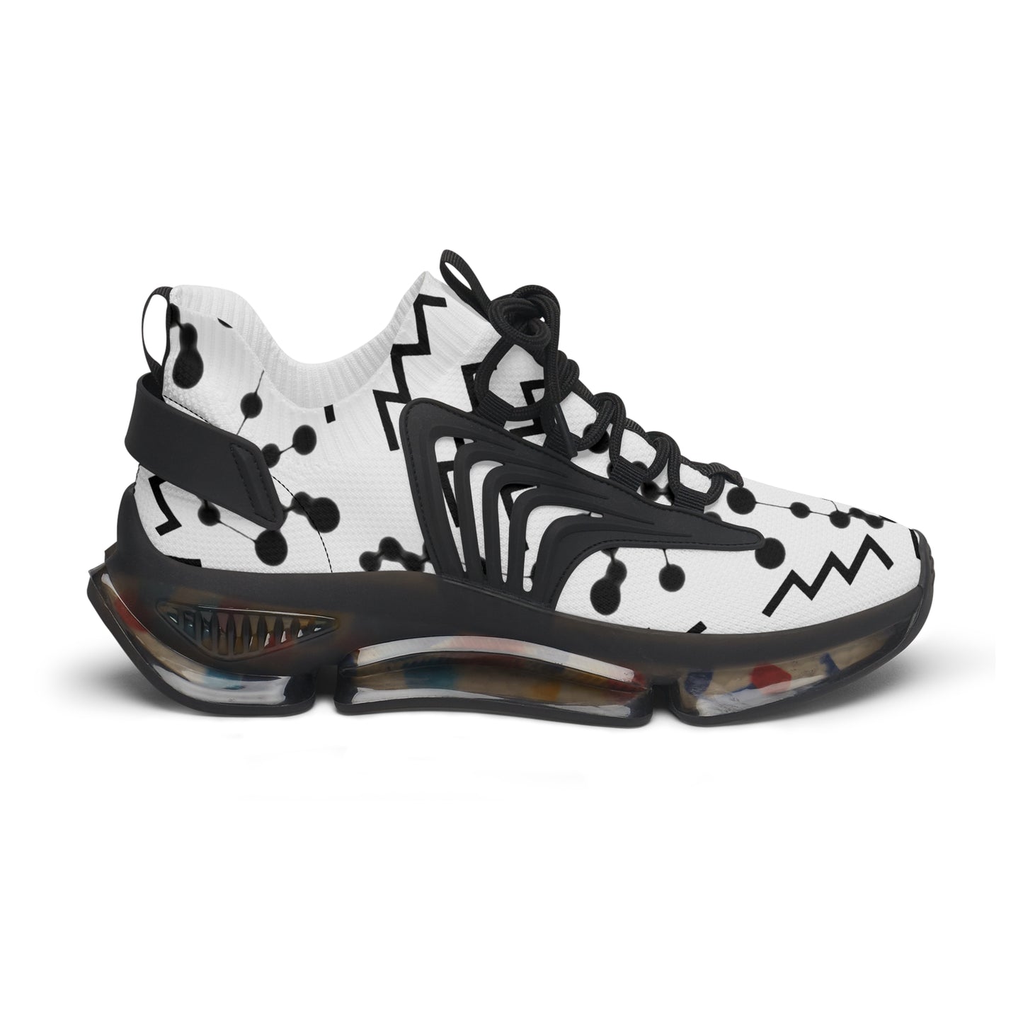 Women's Mesh Sneakers, Constellation & Symbol, Aquarius Zodiac Sign, AOP