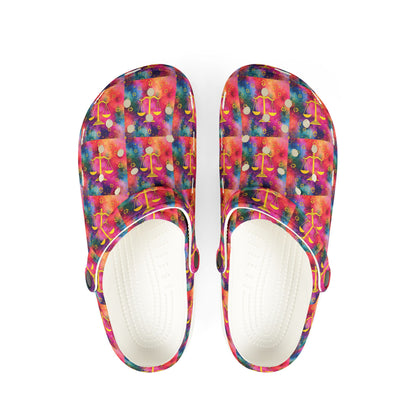 EVA Foam Rubber Shoes, (AOP), Libra, Zodiac v4, Pattern