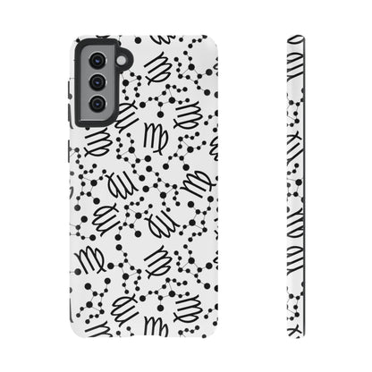 Tough Cases with the Virgo Zodiac sign for iPhone, Samsung Galaxy, and Google Pixel devices