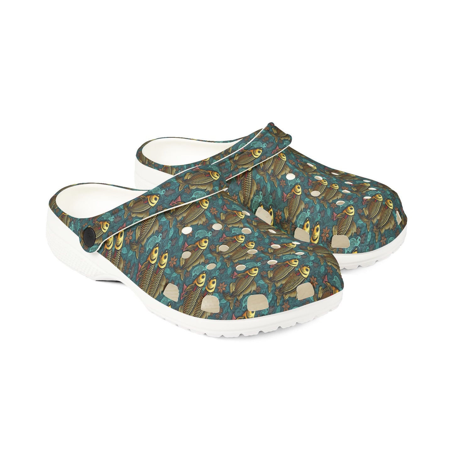 EVA Foam Rubber Shoes, (AOP), Pisces, Zodiac v1, Pattern