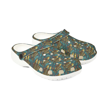 EVA Foam Rubber Shoes, (AOP), Pisces, Zodiac v1, Pattern