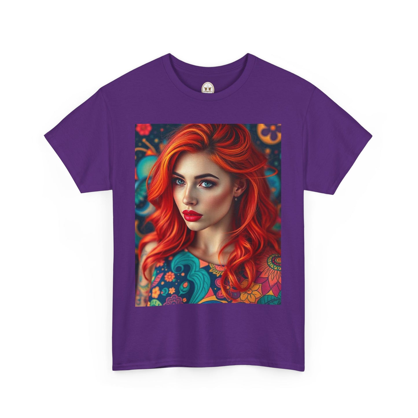Unisex Heavy Cotton T-Shirt, Aquarius, Zodiac v1, Sexy Art