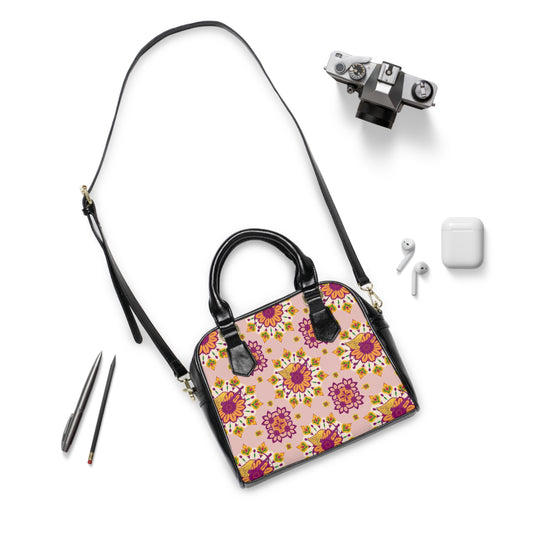 Shoulder Handbag, Sagittarius, Zodiac, Flower Pattern