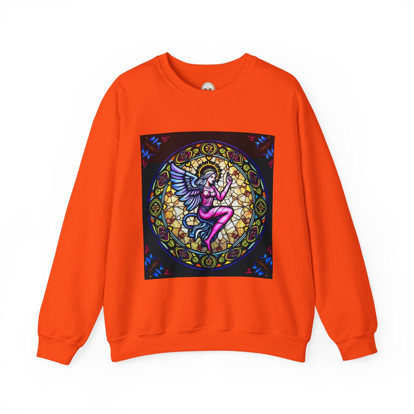 Unisex Heavy Blend™ Crewneck Sweatshirt, Glass 1, Virgo Zodiac Design