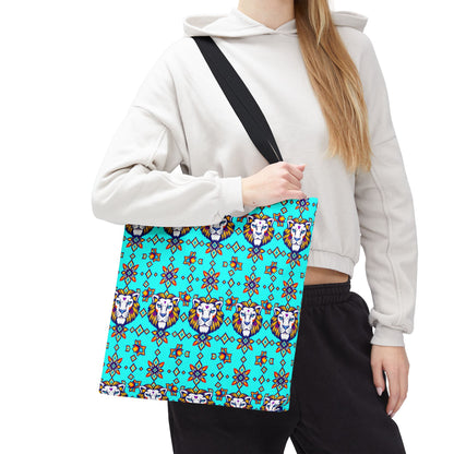 Tote Bag (AOP), Leo, Zodiac v1, Jewel Pattern
