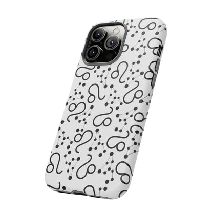 Tough Cases with the Leo Zodiac sign for iPhone, Samsung Galaxy, and Google Pixel devices