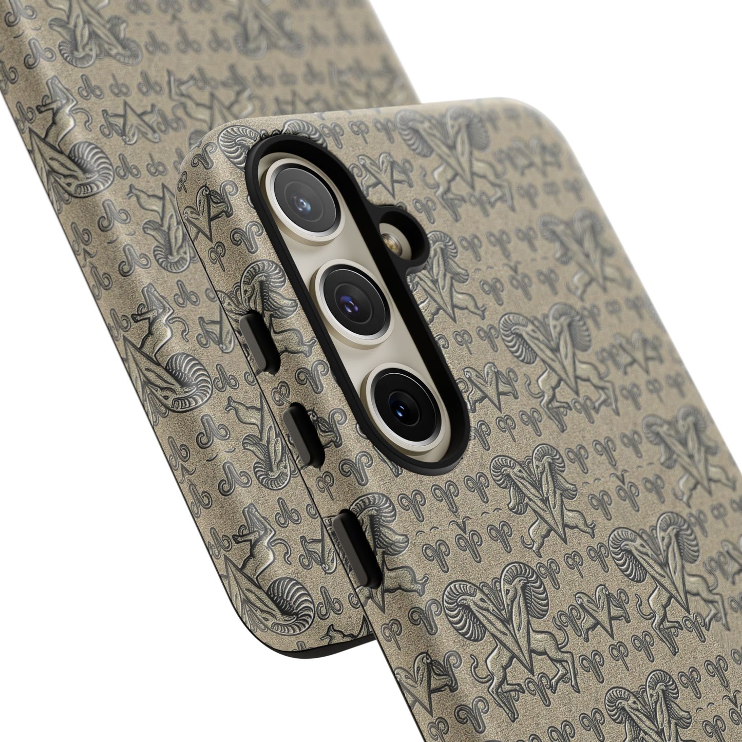 Tough Cases, Aries, Zodiac, Metal Pattern