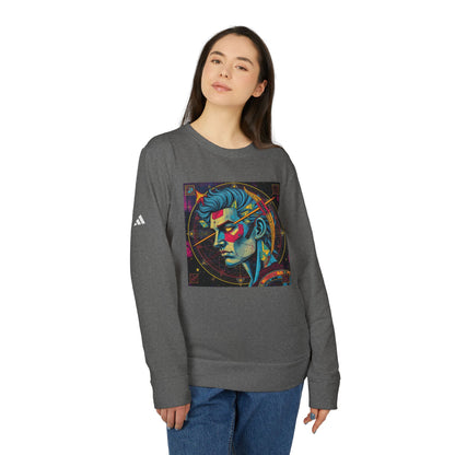 Adidas, Unisex Fleece Crewneck Sweatshirt, Sagittarius, Pop Art, Zodiac