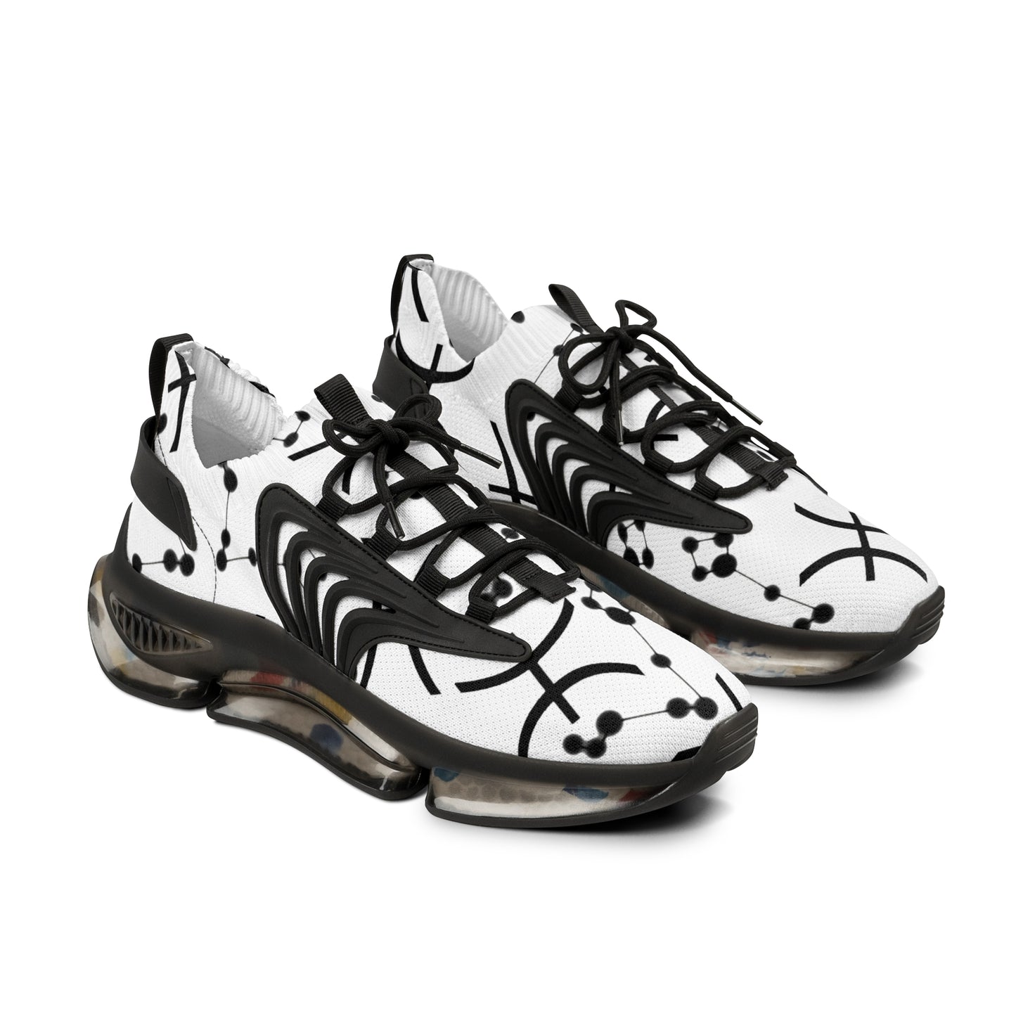 Men's Mesh Sneakers, Pisces Zodiac Sign, all over print