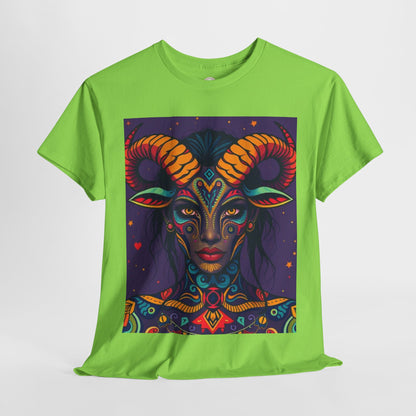 Unisex Heavy Cotton T-Shirt, Taurus, Zodiac v3, Sexy Art