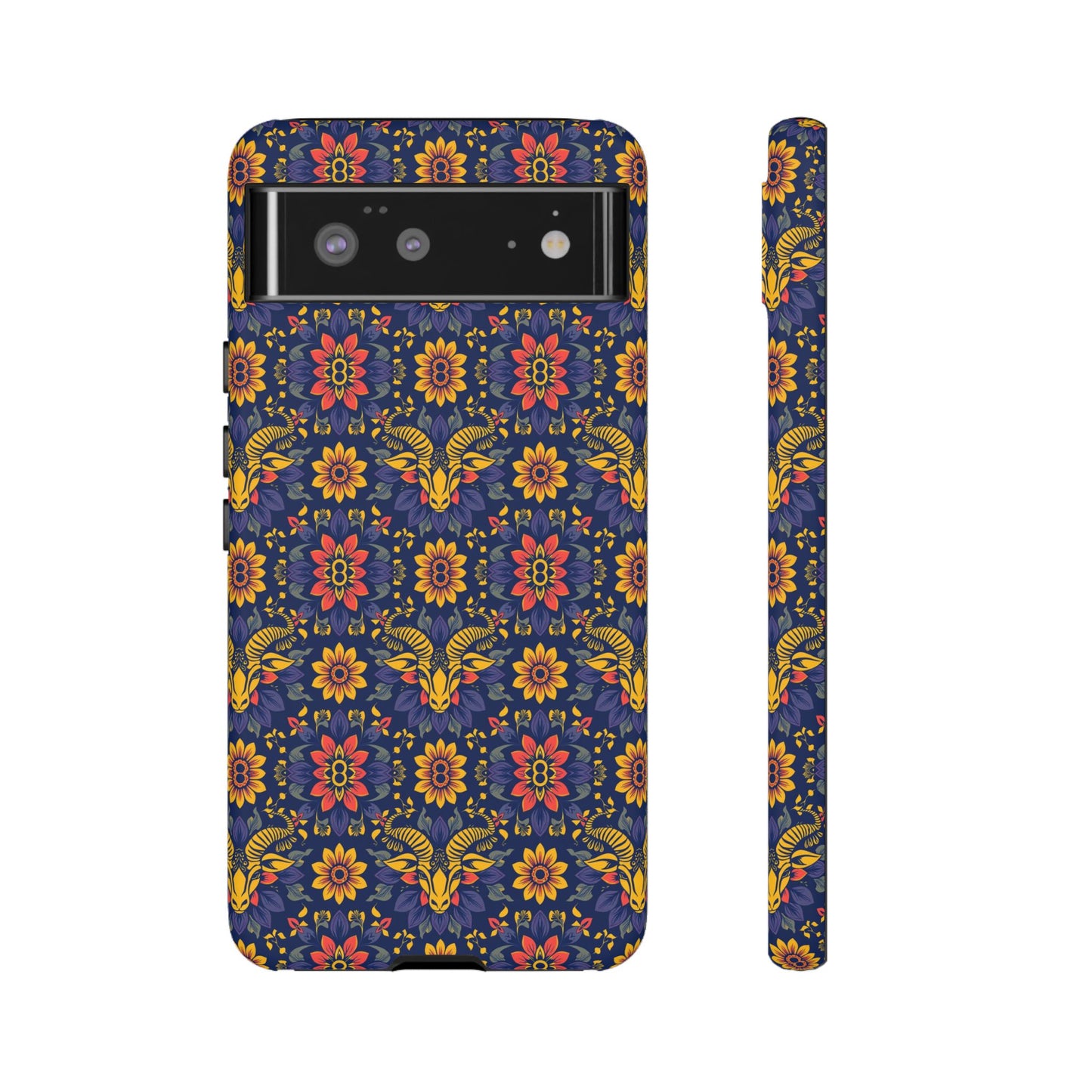 Tough Cases, Taurus, Zodiac v3, Flower Pattern