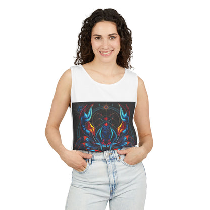 Unisex Garment-Dyed, Tank Top, Scorpio Design, Pop Art v1, 100% US cotton