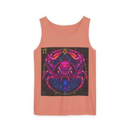 Unisex Garment-Dyed, Tank Top, Cancer, Pop Art, 100% US cotton