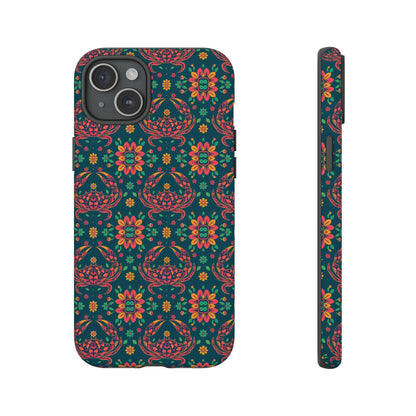 Tough Cases, Cancer, Zodiac v4, Flower Pattern