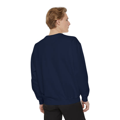 Garment-Dyed Sweatshirt, Unisex, Space Symbol Design, Sagittarius