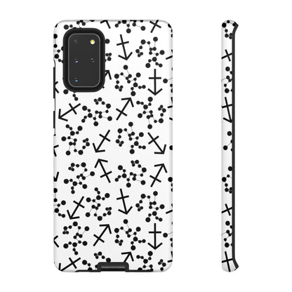 Tough Cases with the Sagittarius Zodiac sign for iPhone, Samsung Galaxy, and Google Pixel devices