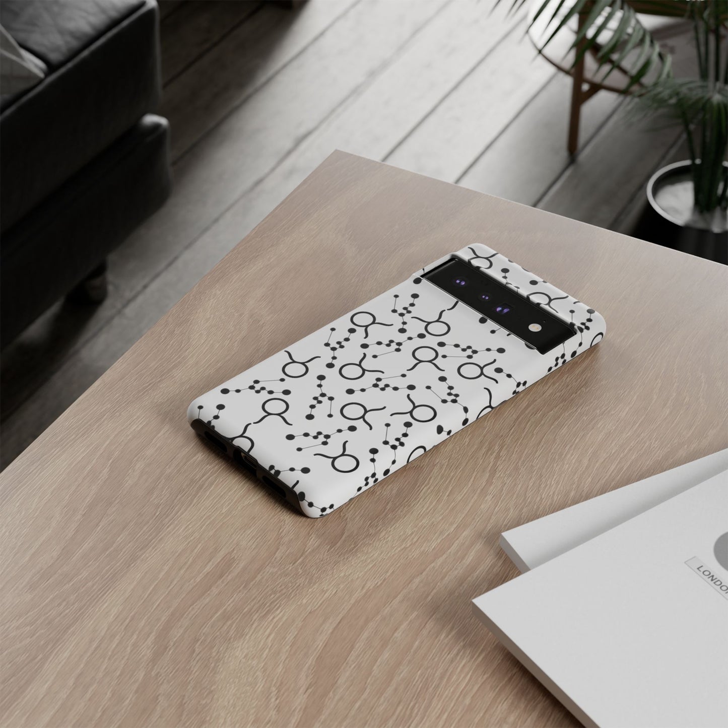 Tough Cases with the Taurus Zodiac sign for iPhone, Samsung Galaxy, and Google Pixel devices