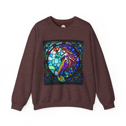 Unisex Heavy Blend™ Crewneck Sweatshirt, Glass, Aquarius Zodiac Design