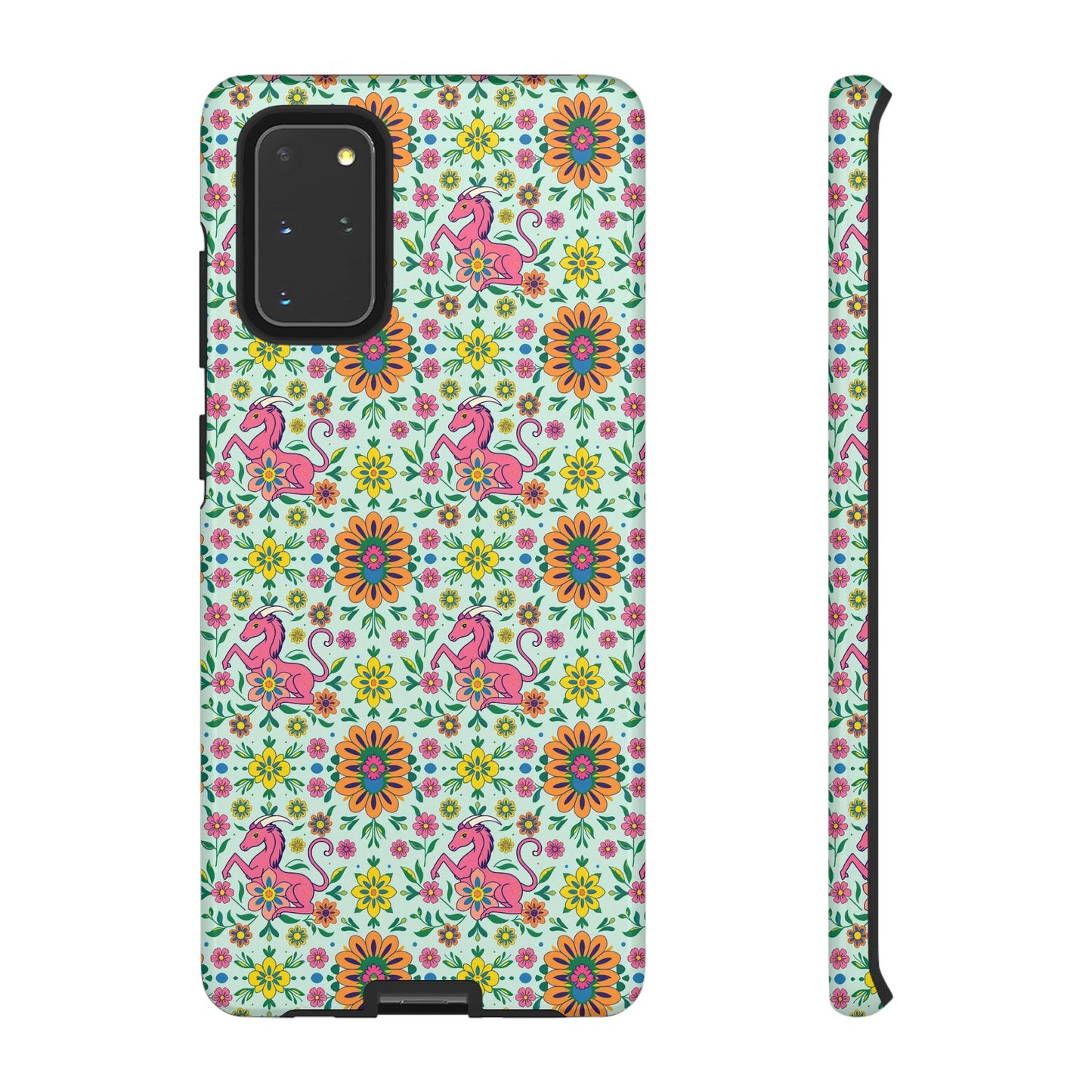 Tough Cases, Aquarius, Zodiac, Flower Pattern