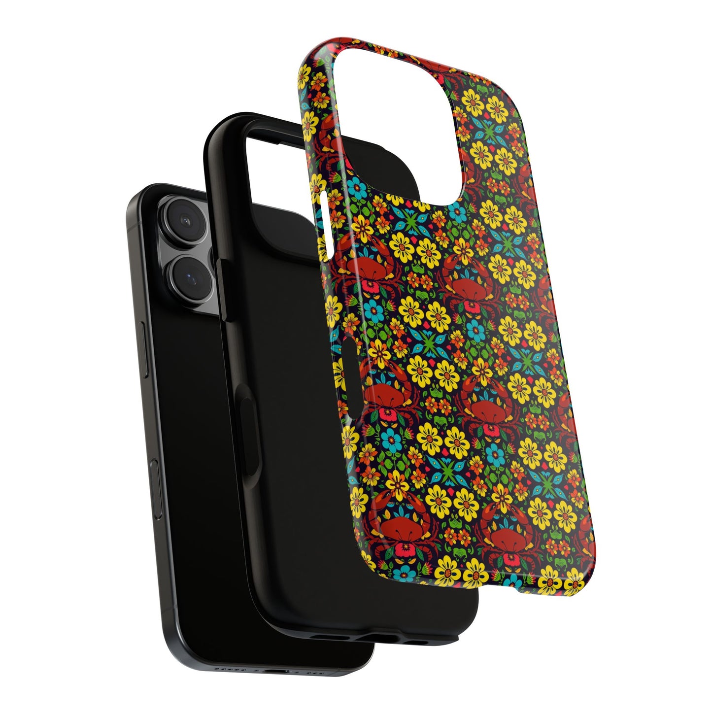 Tough Cases, Cancer, Zodiac v2, Flower Pattern