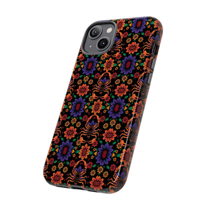 Tough Cases, Scorpio, Zodiac, Flower Pattern
