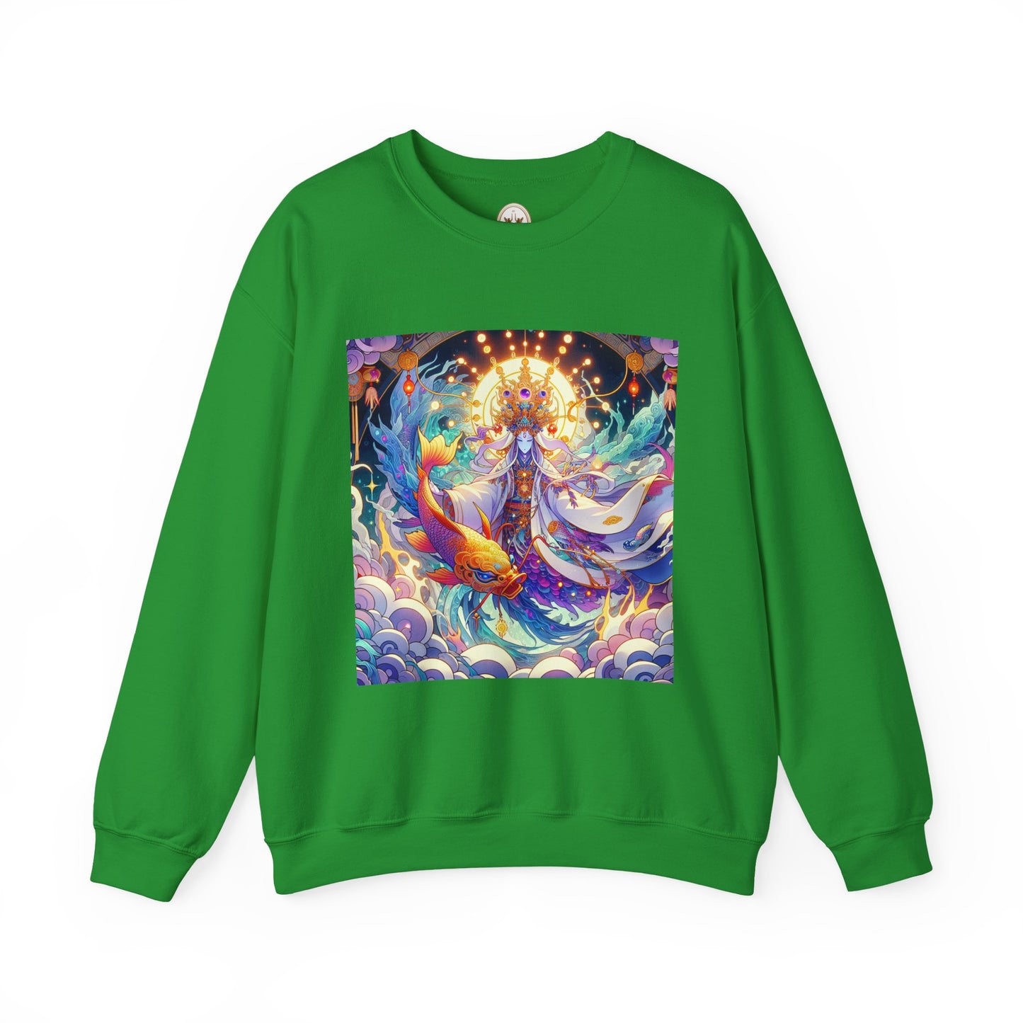 Unisex Heavy Blend™ Crewneck Sweatshirt, Anime Pisces King, Zodiac Design