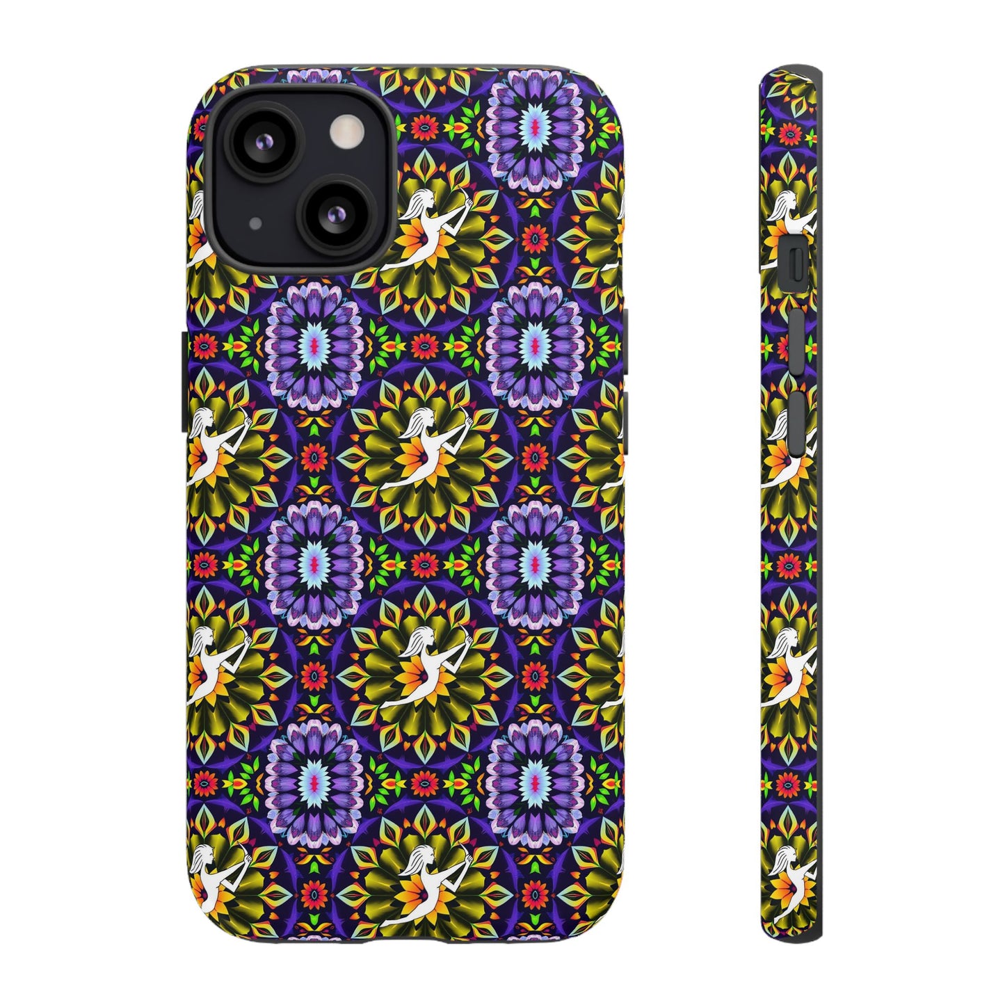 Tough Cases, Sagittarius, Zodiac v1, Flower Pattern