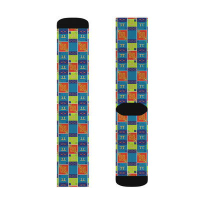 Sublimation Socks, Gemini, Zodiac v1, Shapes Pattern