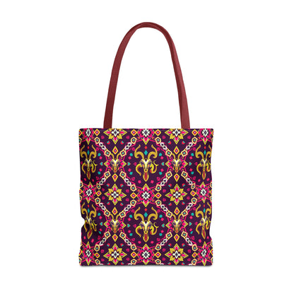 Tote Bag (AOP), Capricorn, Zodiac, Jewel Pattern