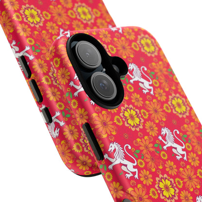 Tough Cases, Leo, Zodiac v4, Flower Pattern