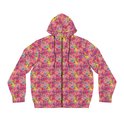 Full-Zip Hoodie (AOP), Virgo, Zodiac v3, Pattern