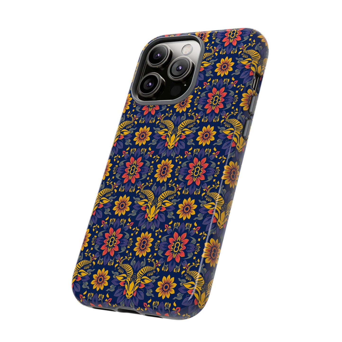 Tough Cases, Taurus, Zodiac v3, Flower Pattern