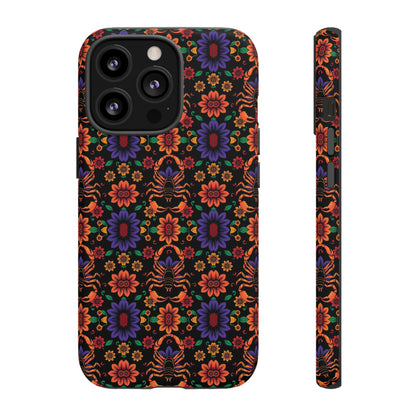 Tough Cases, Scorpio, Zodiac, Flower Pattern