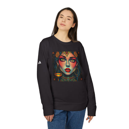 Adidas, Unisex Fleece Crewneck Sweatshirt, Libra, Pop Art v1, Zodiac