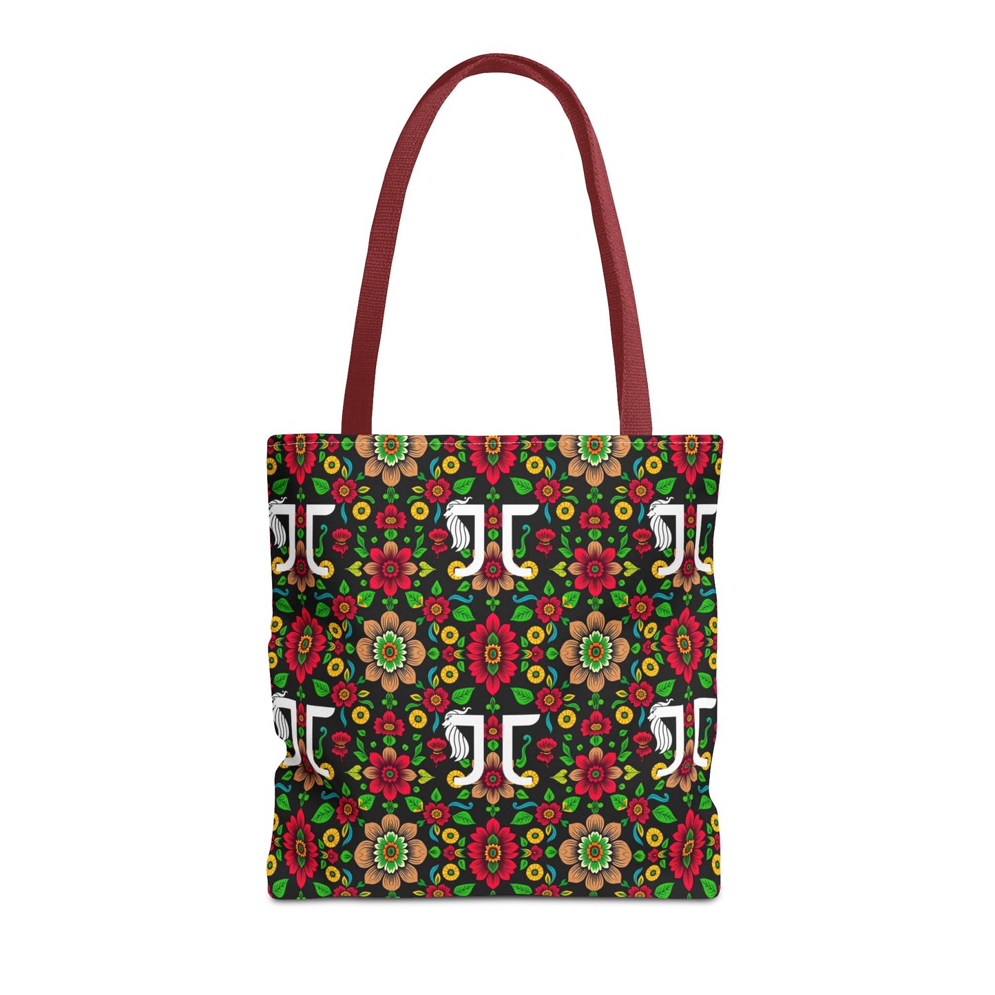 Tote Bag, (AOP), Gemini, Zodiac, Flower Pattern